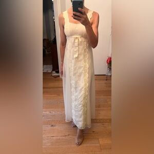 1960s Vintage Lace Nightgown & Robe - XS/S